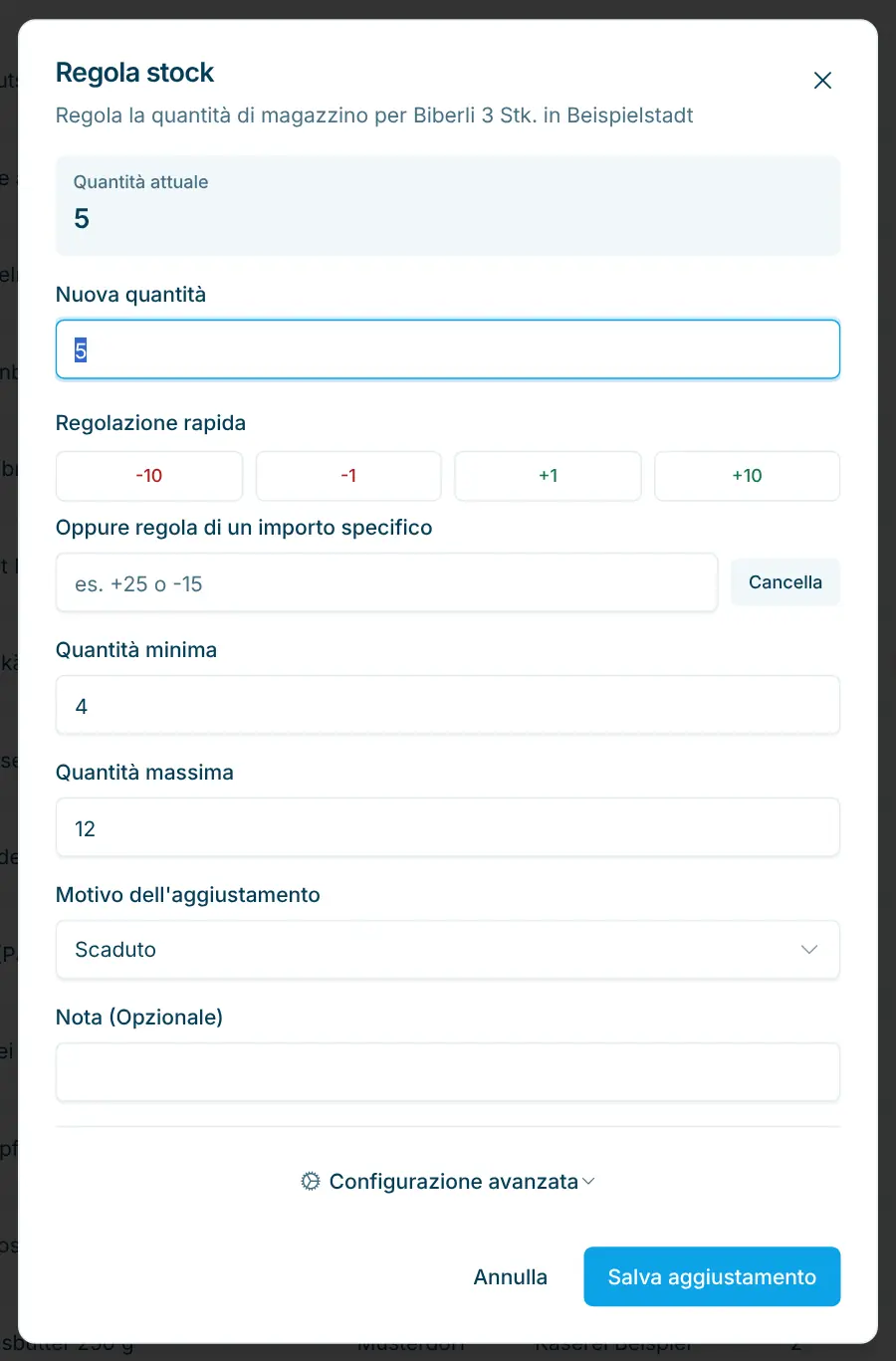 Finestra Regola stock con regolazione rapida e motivo dell'aggiustamento
